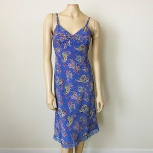 Vintage Y2K paisley Slip Dress Express Small